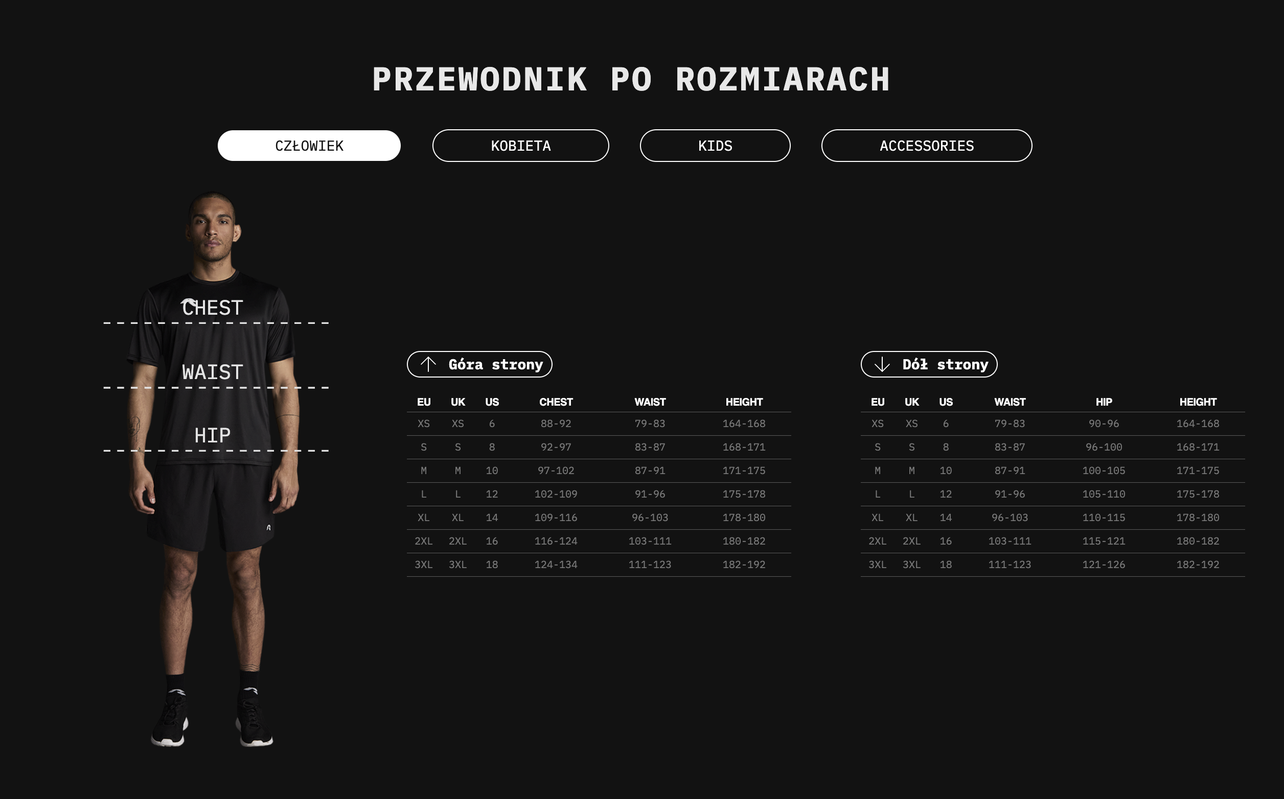Tabela rozmiarów