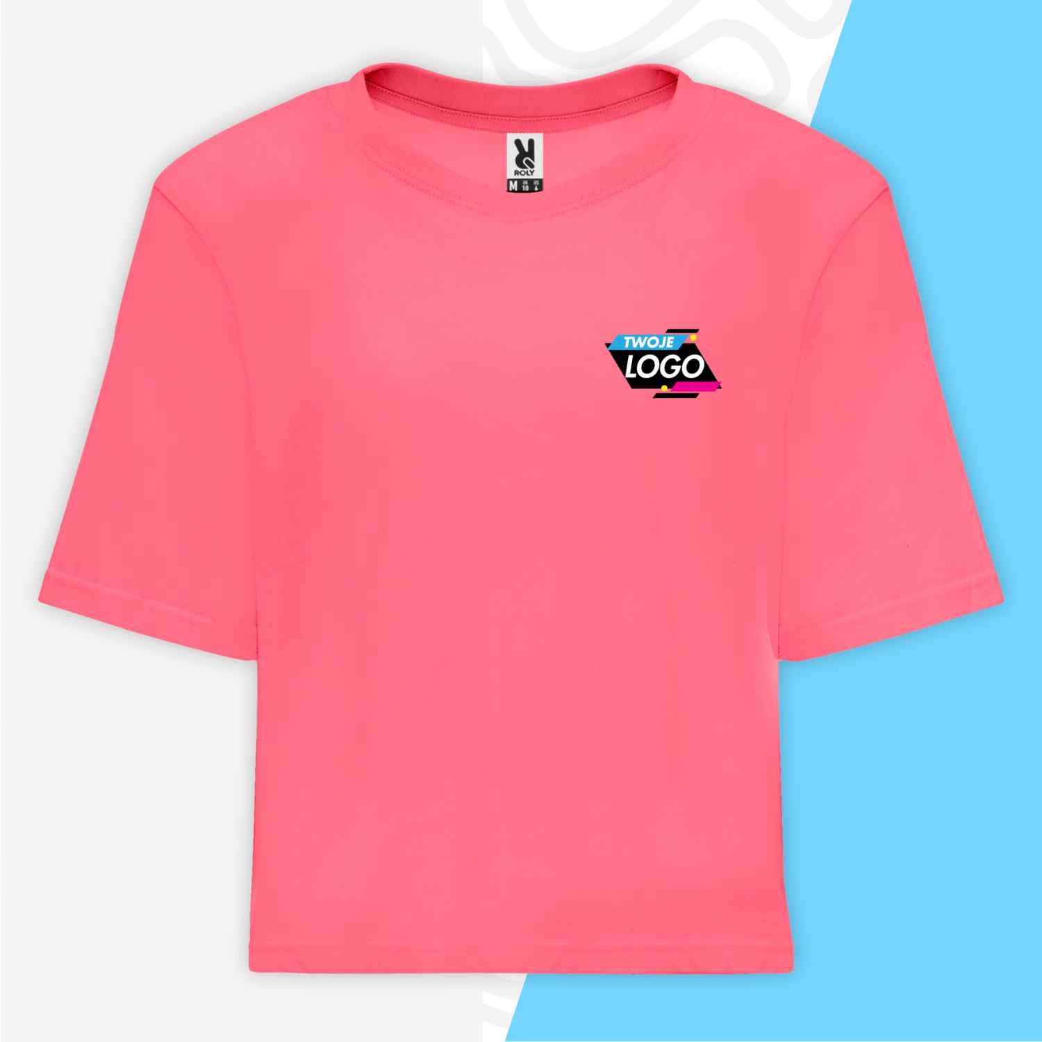 Koszulka typu CROP TOP z własnym nadrukiem