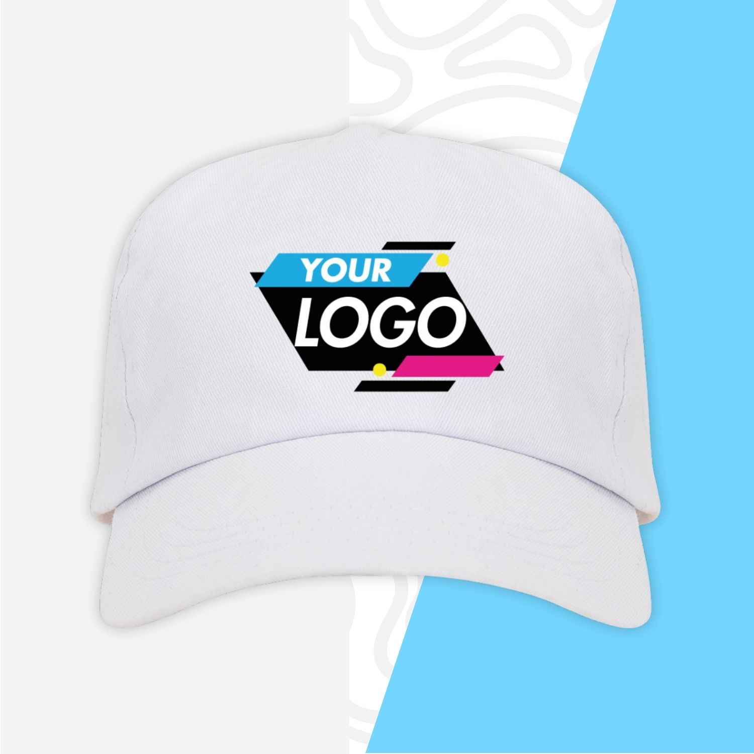 Czapka z daszkiem z własnym nadrukiem