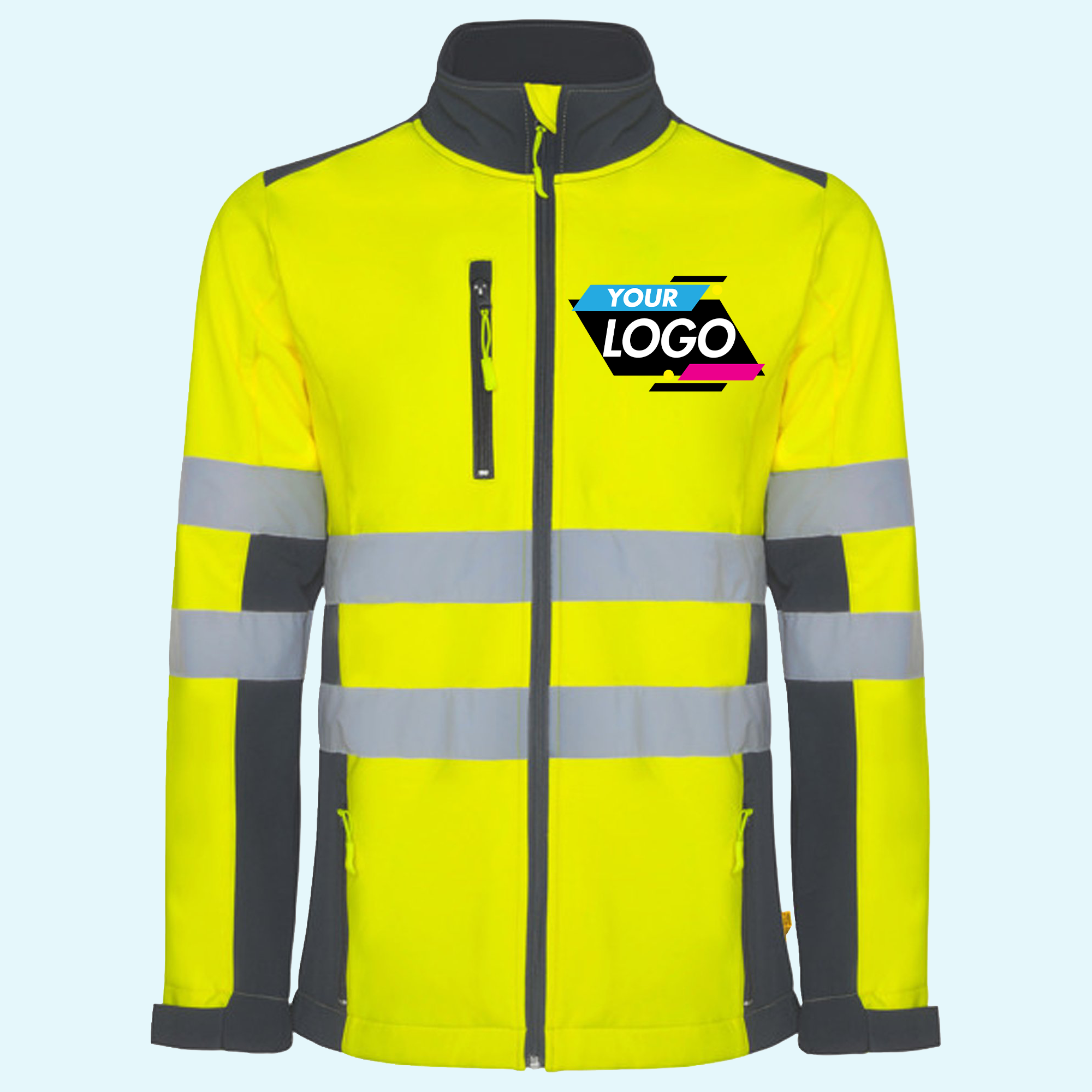 Kurtka Softshell o Wysokiej Widoczności