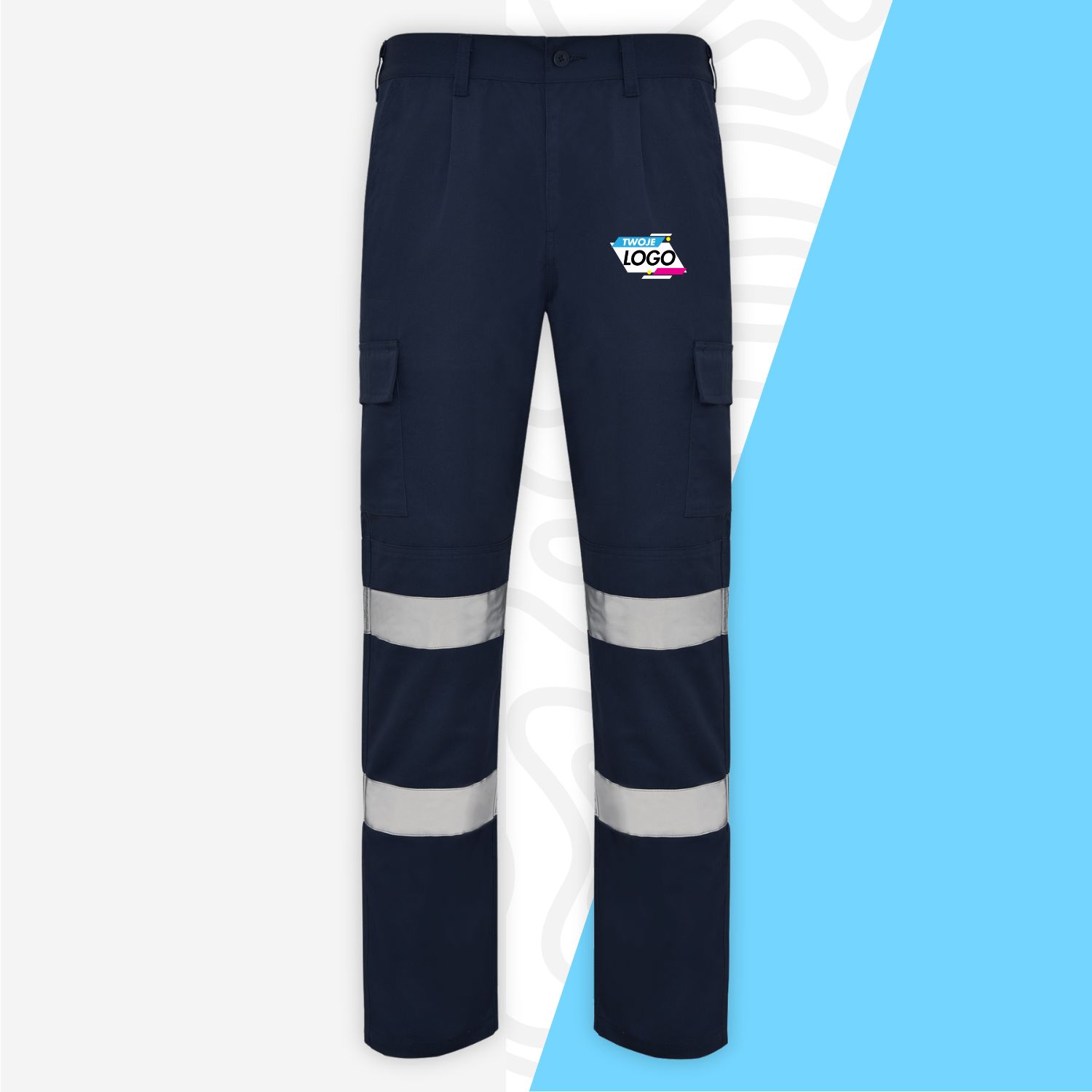 Spodnie robocze z własnym nadrukiem