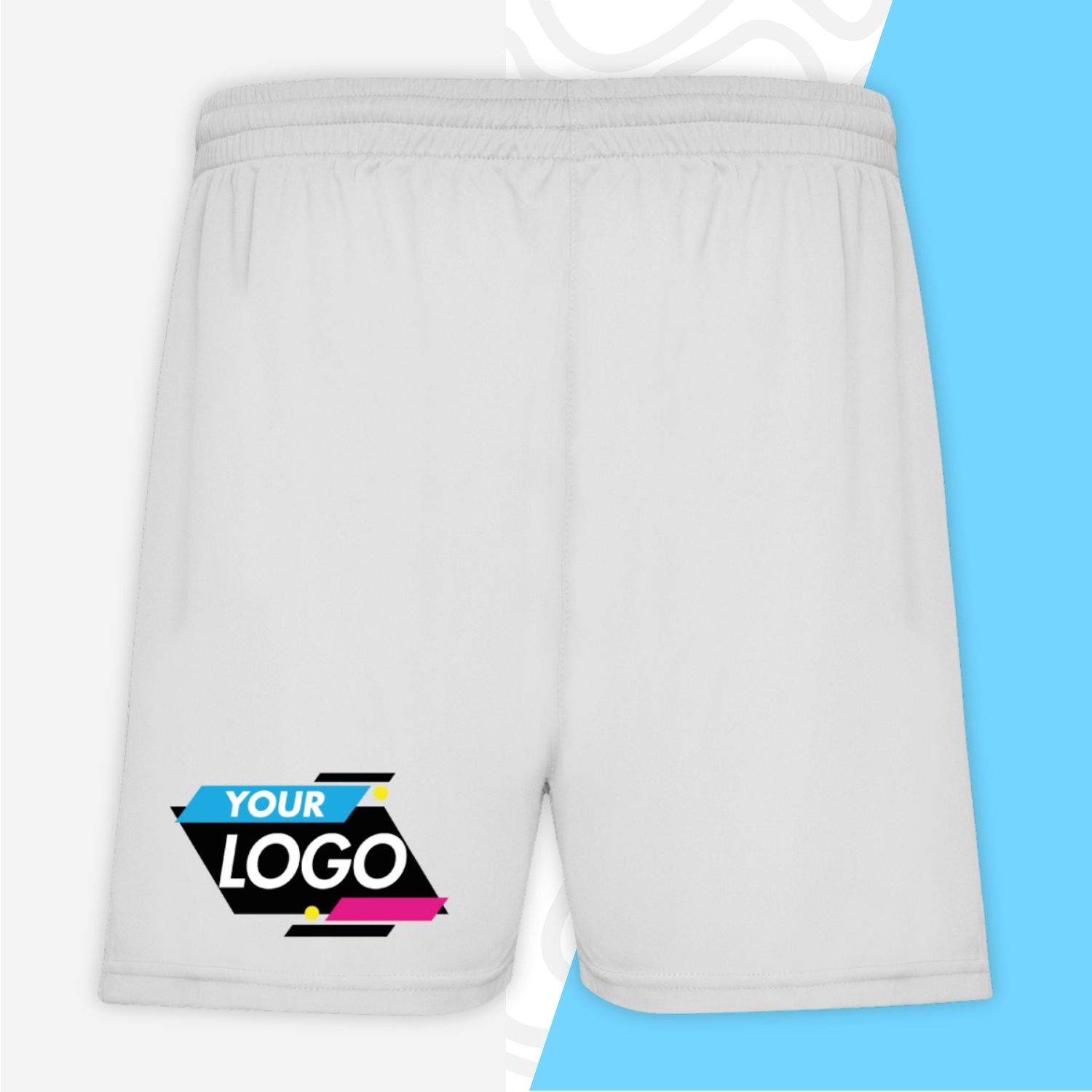 Krótkie spodenki sportowe z własnym nadrukiem