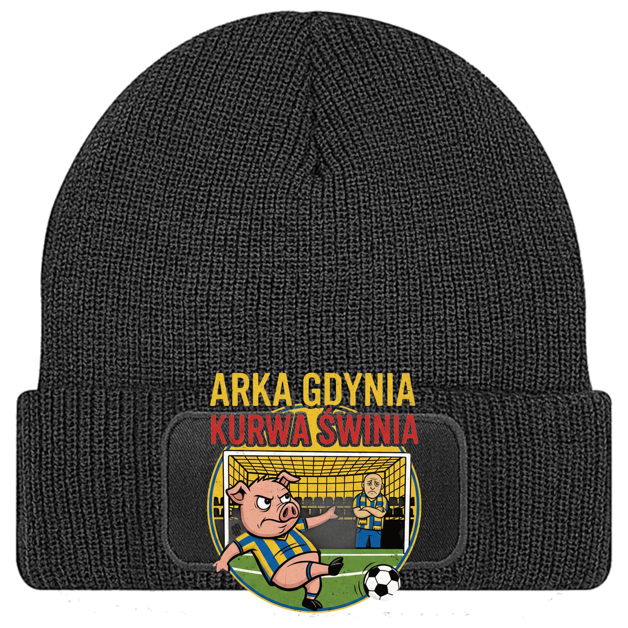 Czapka typu BEANIE z własnym nadrukiem